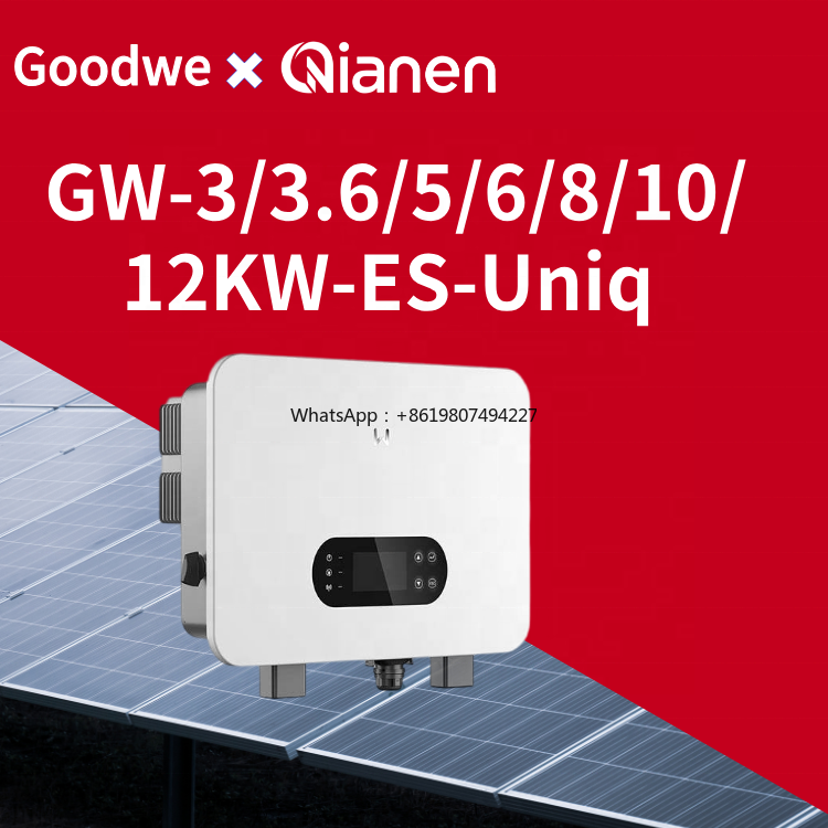 Hybrid Solar Inverter - Hybrydowy Inwerter Solarny GW-3/3.6/5/6/8/10/12KW-ES-Uniq-1 Jednofazowy 1/2