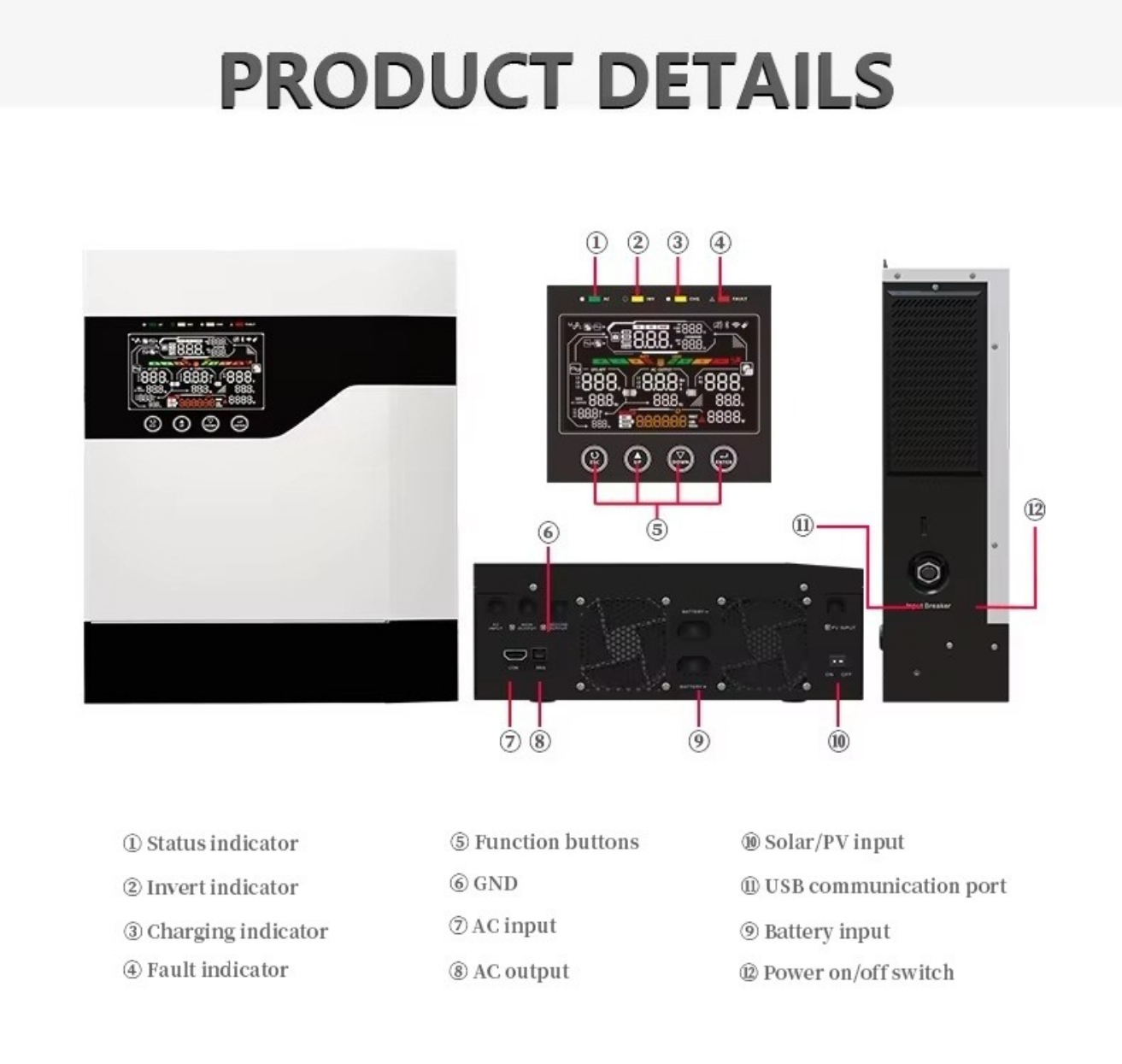 1kW 1kVA 2kW 2kVA 3kW 5kW 5kVA – Hybrid Solar Inverter recenzja i cena