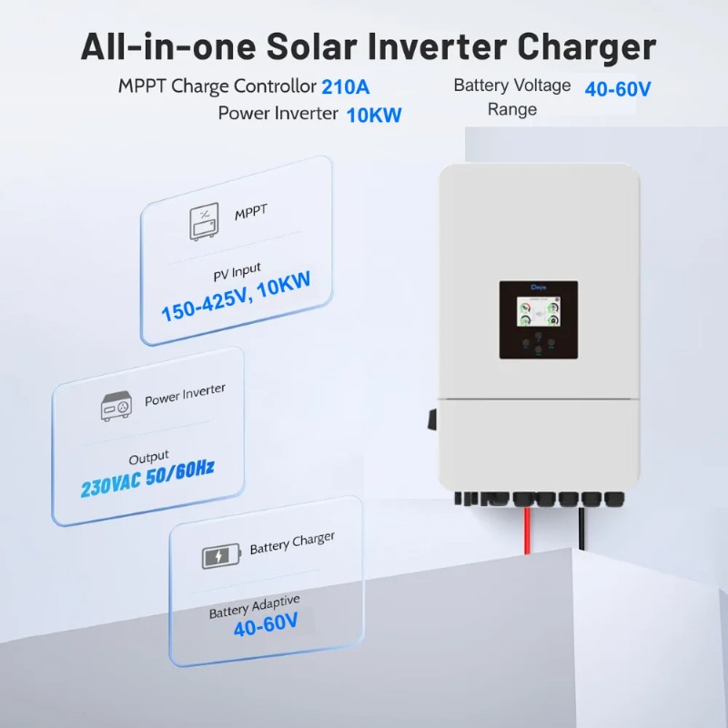 【Gorąca Wyprzedaż】10KW System  – Hybrid Solar Inverter recenzja i cena